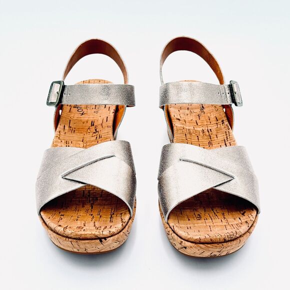 Kork-ease Myrna 2.0 Soft Gold Ankle Strap Womens Size 7M Wedge Sandals - Picture 7 of 12